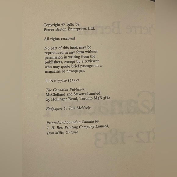 Pierre Berton The Invasion of Canada & Flames Across the Border 1980/1981 HC DJ - Picture 7 of 15